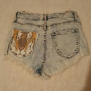Distressed Tiger shorts